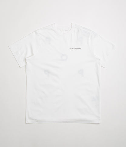 Pop Trading Company Logo T-Shirt - White / Black