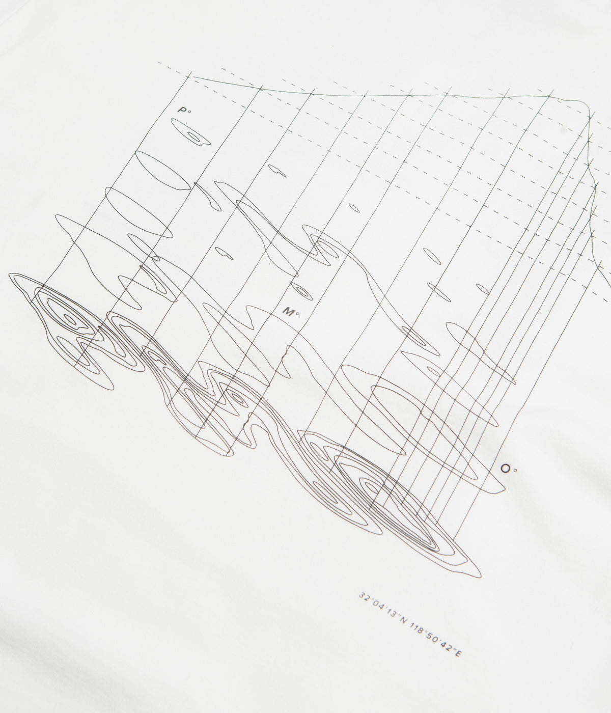Purple Mountain Observatory Map Projections Long Sleeve T-Shirt - White