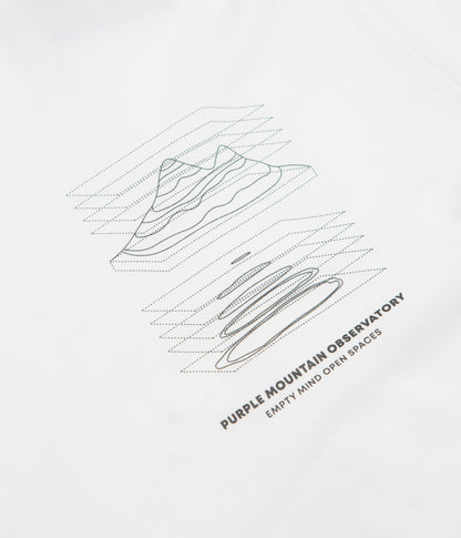 Purple Mountain Observatory Map Projections Long Sleeve T-Shirt - White