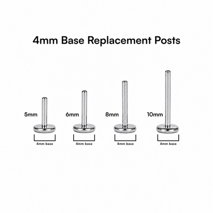 Replacement Flat Back Post (multiple sizes)