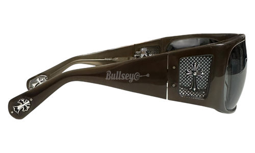 Chrome Hearts Post Op Light Brown Blue/Grey Tinted Sunglasses (PreOwned)