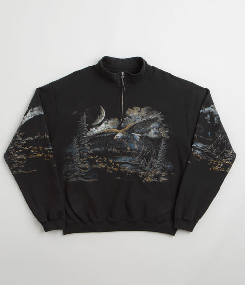 ROA Fai Half Zip Sweatshirt - Washed Black
