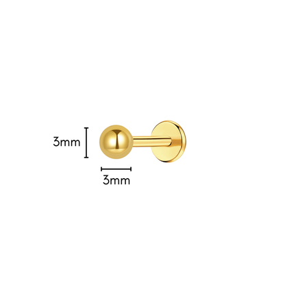 Roundabout Flat Back Stud