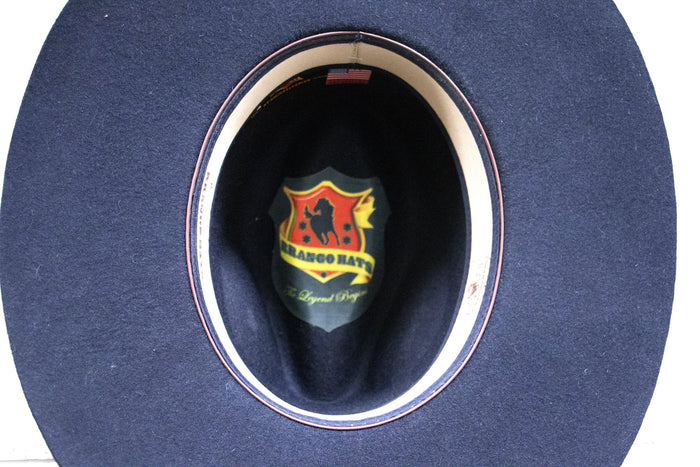 RRango Womens "Bella" Pinch Crown Wool Cowgirl Hat - Royal Blue
