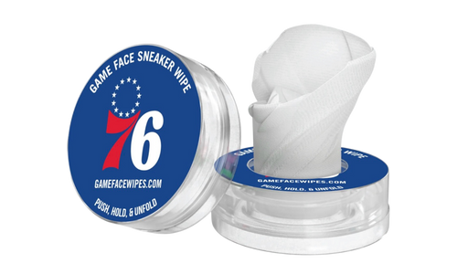 Game Face Kicks On-The-Go Sneaker Cleaning Wipes Sixers
