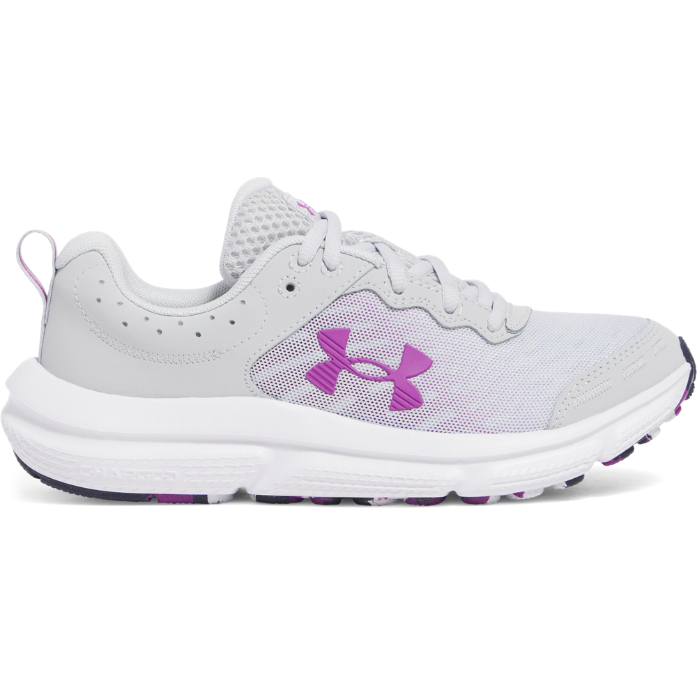 Women's Under Armour Charged Assert 10 Running Shoes "Grey Grey"