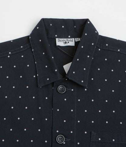 Service Works Polka Dot Chore Shirt - Navy