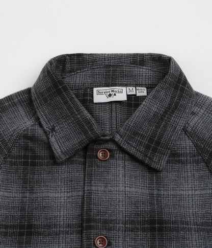 Service Works Thistle Plaid FOH Jacket - Black