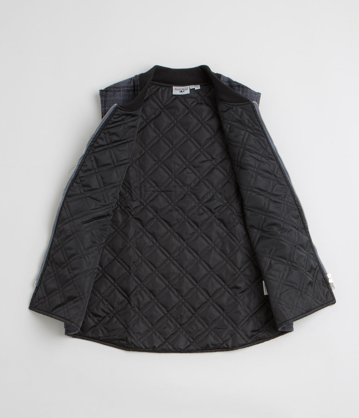 Service Works Thistle Plaid Work Vest - Black