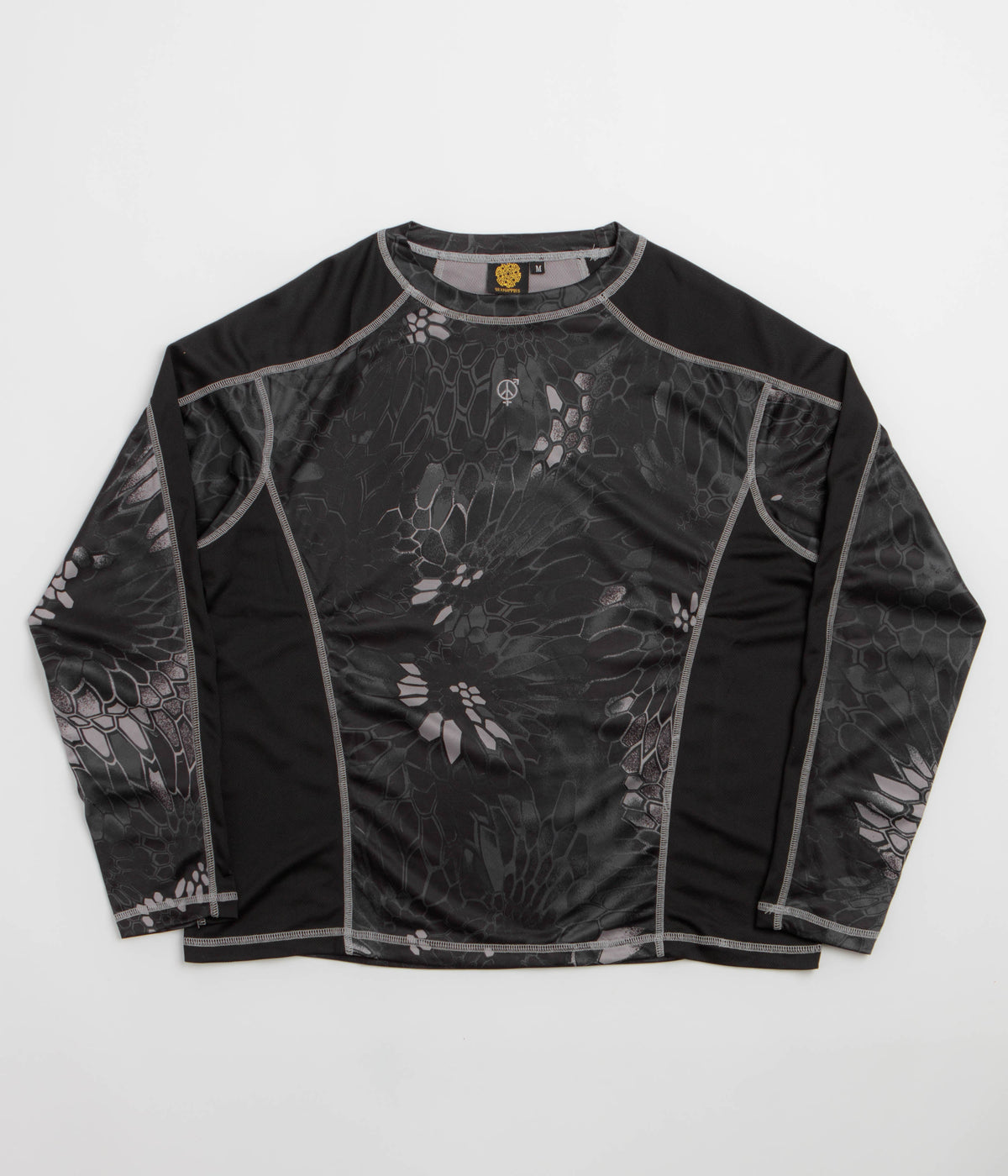 Sexhippies Kryptek Quick Dry Thermal Long Sleeve T-Shirt - Night Kryptek / Black