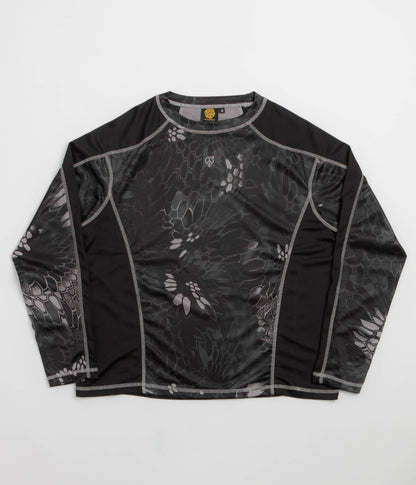 Sexhippies Kryptek Quick Dry Thermal Long Sleeve T-Shirt - Night Kryptek / Black