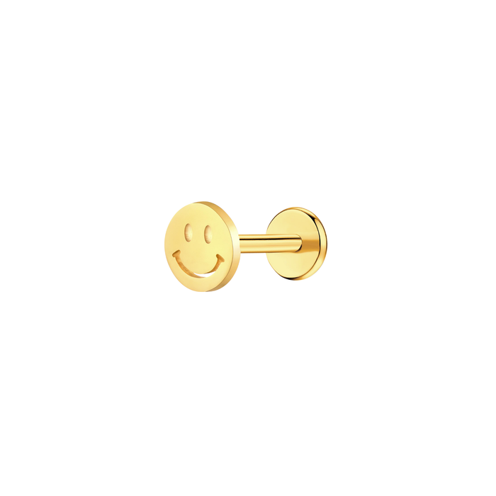 Smiley Flat Back Stud