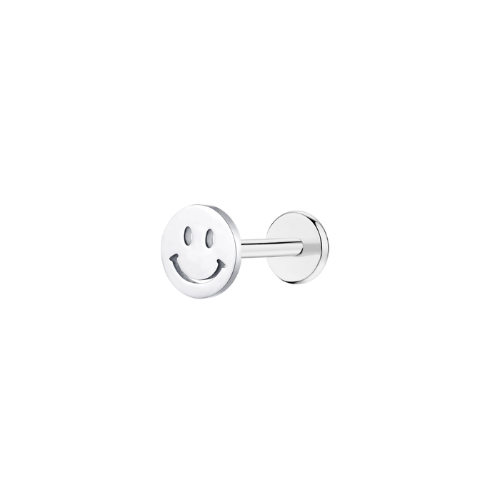 Smiley Flat Back Stud