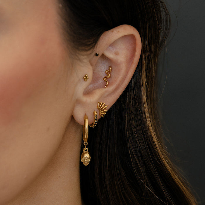 Snake Flat Back Stud