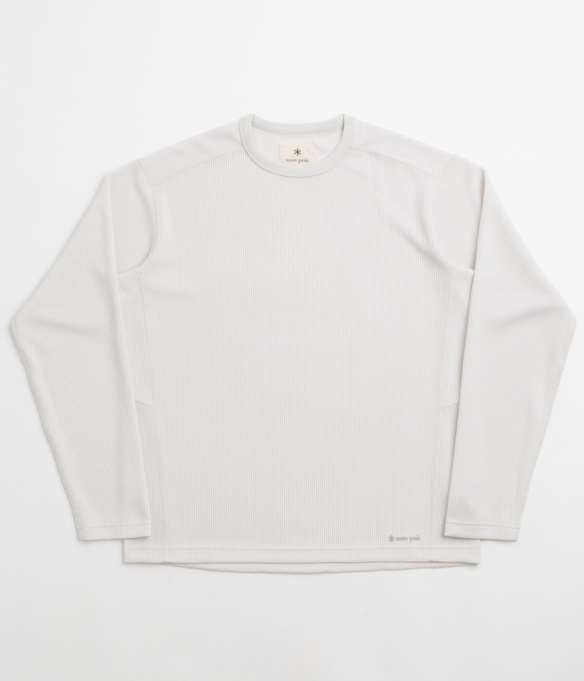 Snow Peak Dry Thermal Long Sleeve T-Shirt - Off White