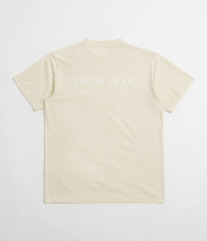 Snow Peak Garment Dyed T-Shirt - Ivory
