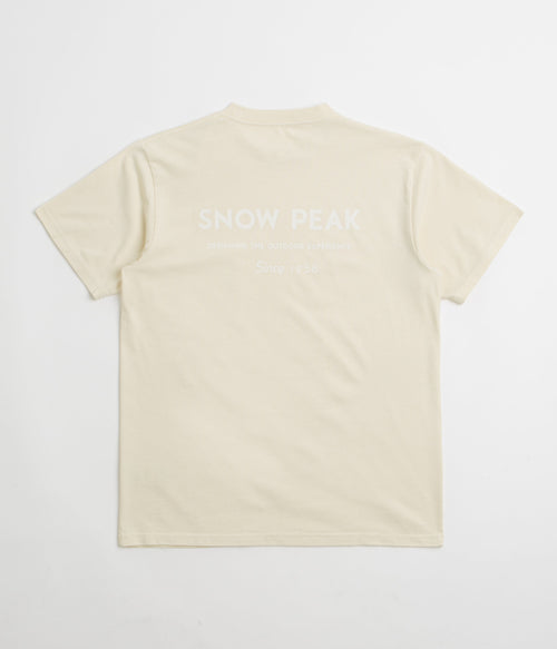 Snow Peak Garment Dyed T-Shirt - Ivory
