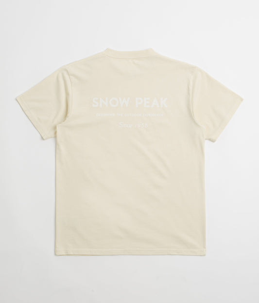 Snow Peak Garment Dyed T-Shirt - Ivory