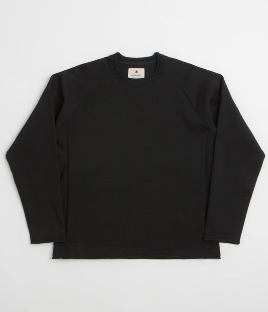 Snow Peak Knit Pullover Sweatshirt - Black
