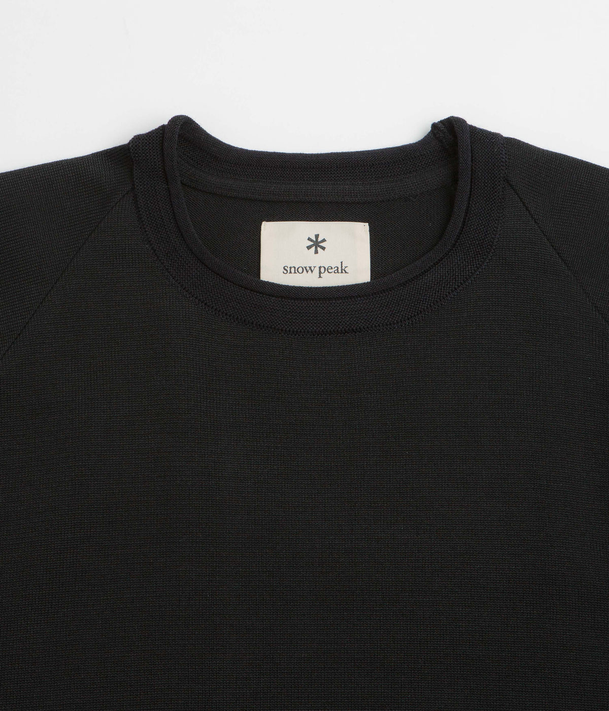 Snow Peak Knit Pullover Sweatshirt - Black