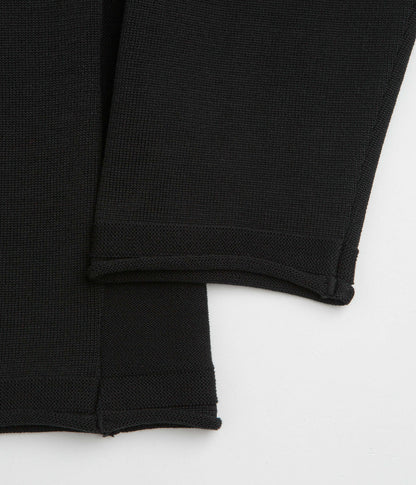 Snow Peak Knit Pullover Sweatshirt - Black