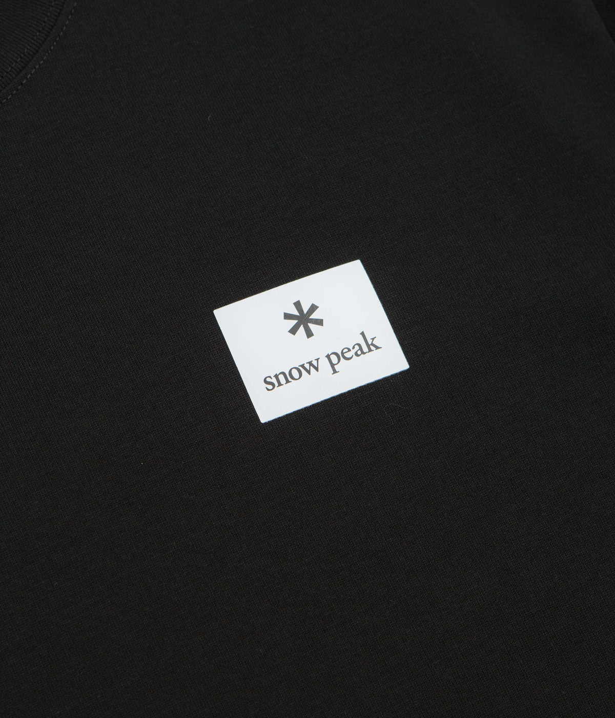 Snow Peak NSD Square Logo T-Shirt - Black