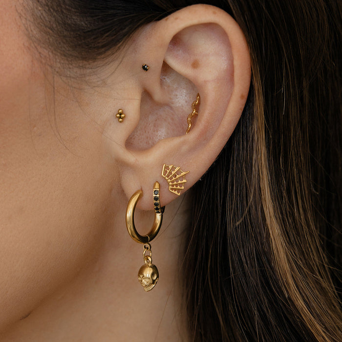 Spiderweb Flat Back Stud