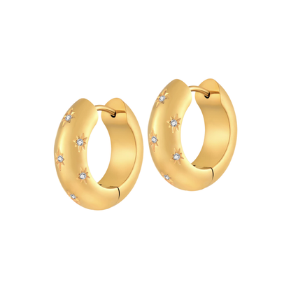 Starfall Hoops in Titanium
