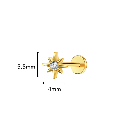 Stellar Flat back Stud
