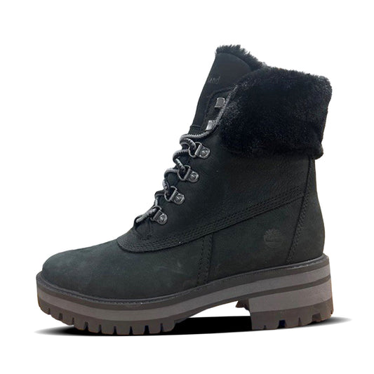 Women's Timberland Courmayeur Valley 6 In Warmlined Black Nubuck (TB0A2JQD 001)