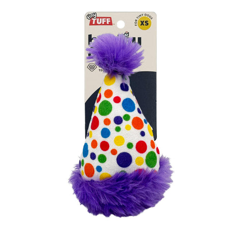Packaged Tiny Tuff Polka Dot Party Hat.