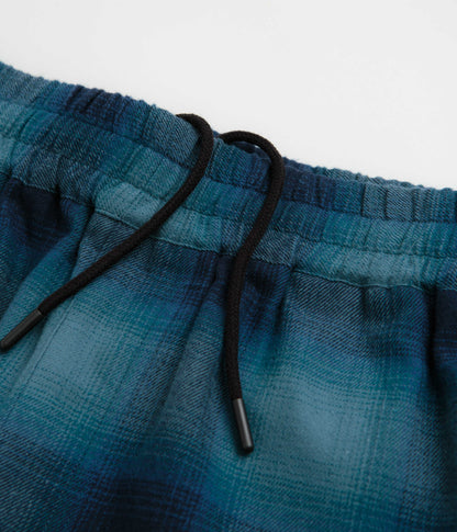 Token VHS Shorts - Teal Plaid
