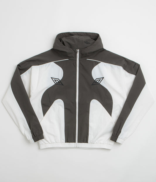 Umbro Guarding Masked Tracksuit Jacket - White / Dark Olive