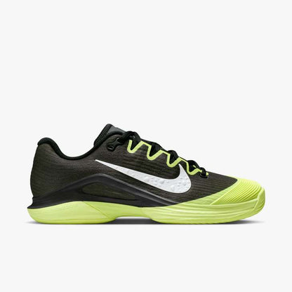 Nike Women's Vapor 12 Hard Court Tennis Shoes in Black/White-Lt Lemon Twist