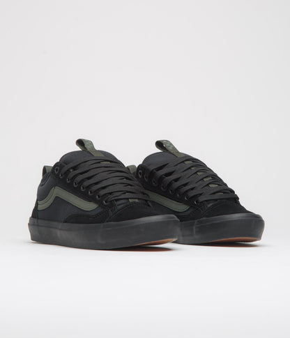 Vans Skate Old Skool 36+ Shoes - (Atiba) Black / Dark Green