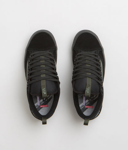 Vans Skate Old Skool 36+ Shoes - (Atiba) Black / Dark Green