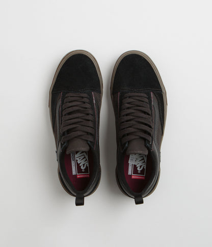 Vans Skate Old Skool Wafflecup Shoes - Black / Dark Gum