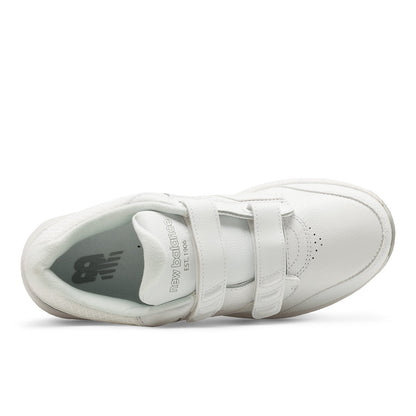 New Balance Women's Hook and Loop Leather 928v3 Walking Shoes in WHITE