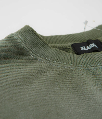 XLarge Eagle Wings To The World Crewneck Sweatshirt - Olive