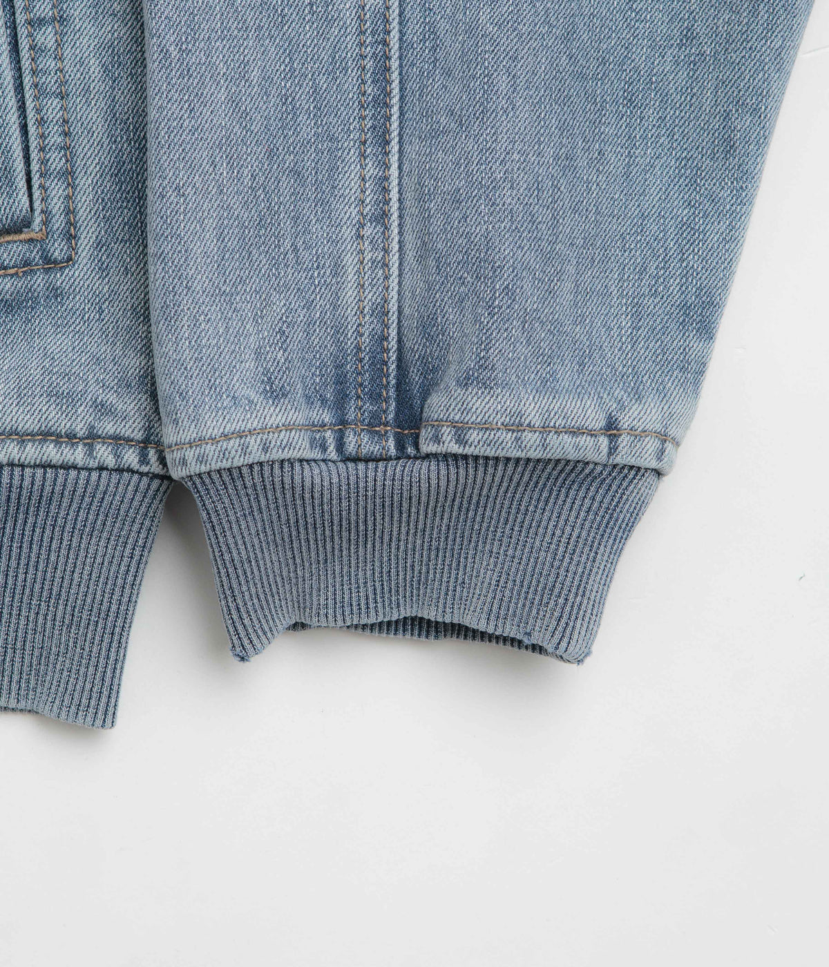 Yardsale Denim Full Zip Hoodie - Blue