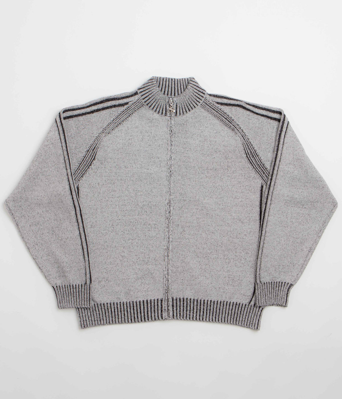 Yardsale Heathered Phantasy Full Zip Sweatshirt - Stone / Black