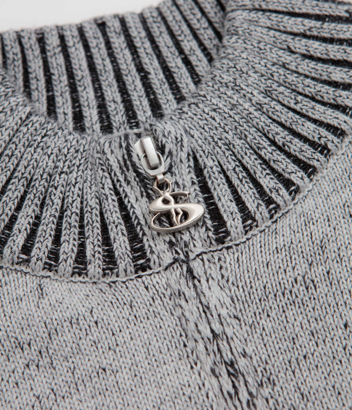 Yardsale Heathered Phantasy Full Zip Sweatshirt - Stone / Black
