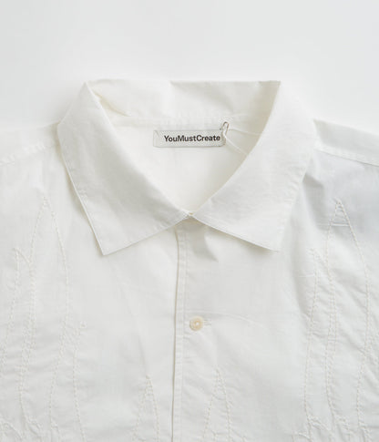 YMC Sidri Short Sleeve Shirt - White